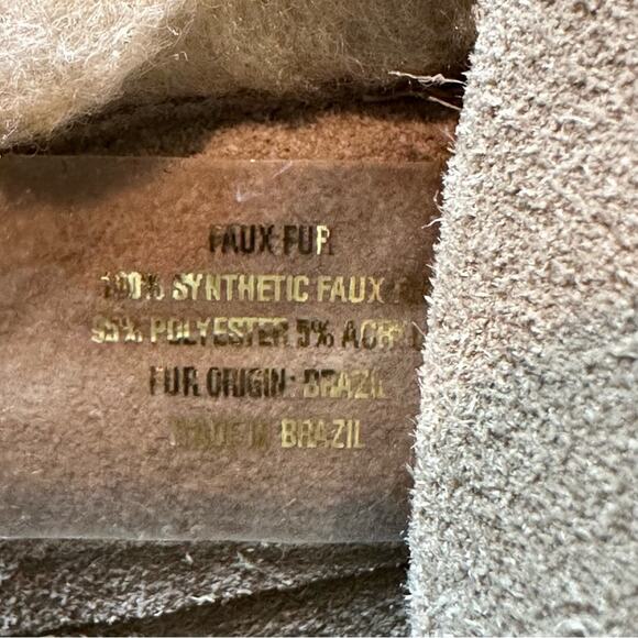 NEW Aster Dorit Suede Lace Up Chukka Boot Booties Faux Fur 6 US - Picture 10 of 10